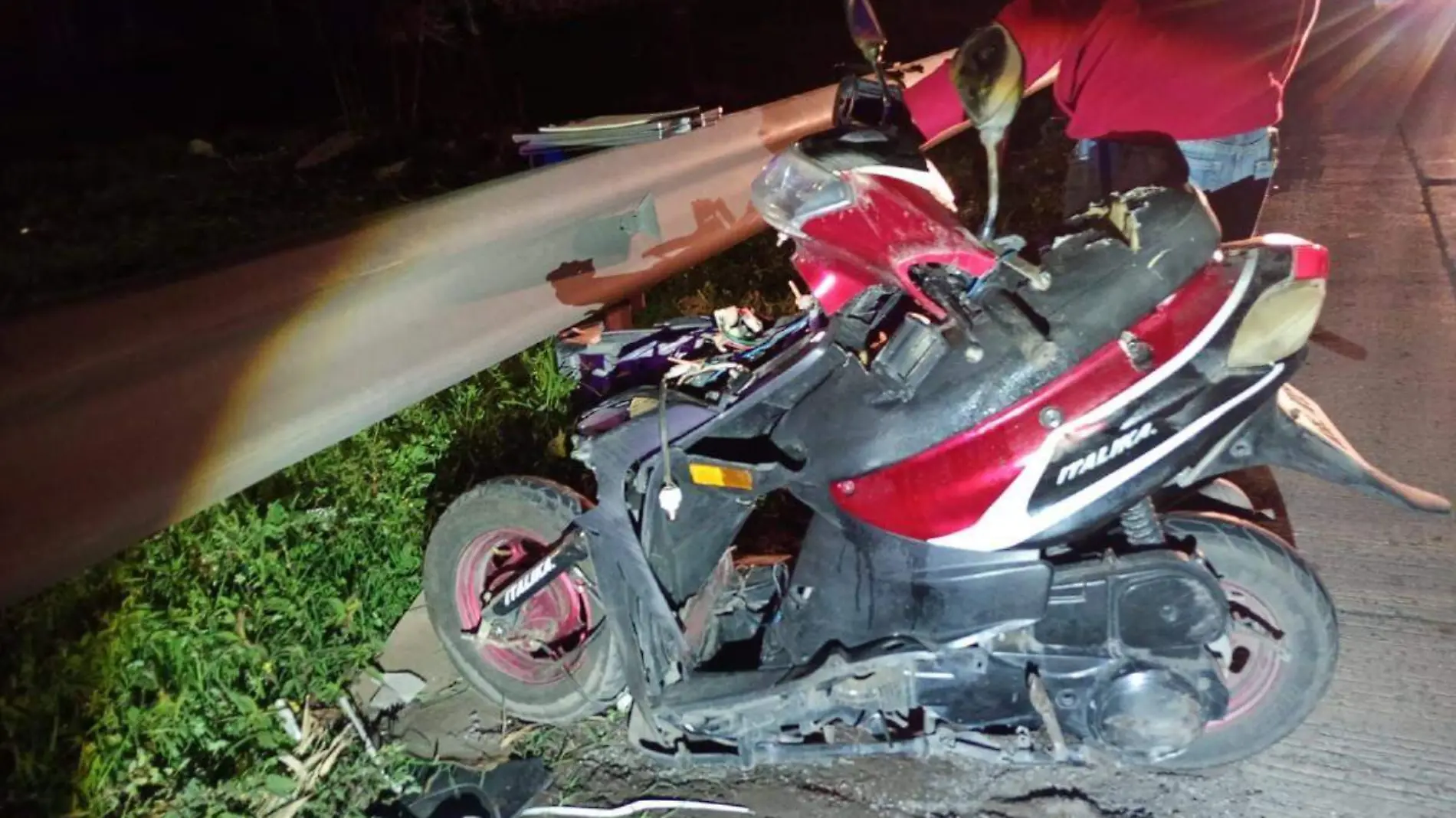 accidente de motociclista en la autopista mexico puebla